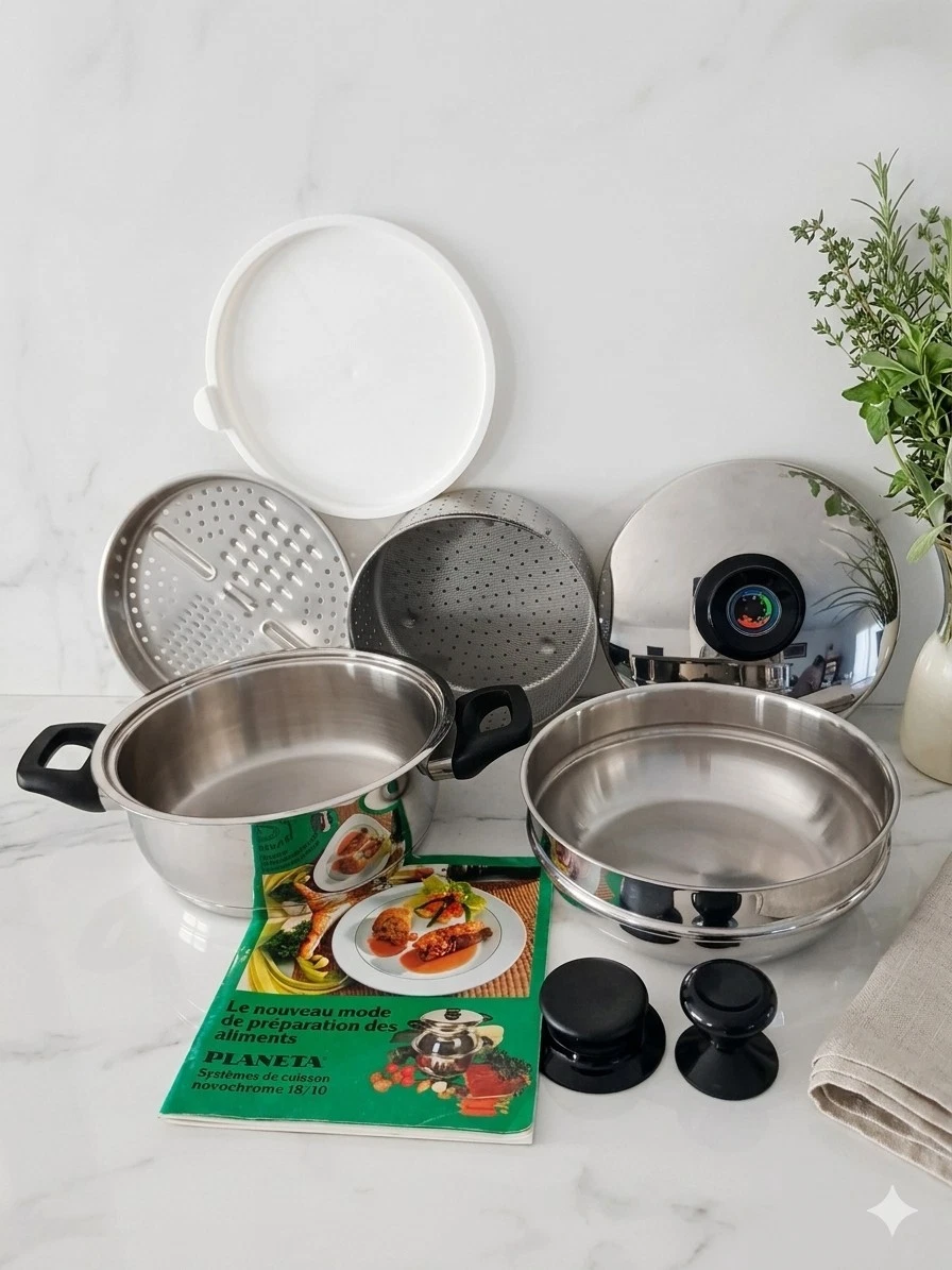 Batterie de cuisine inox complète – Très bon état – Paris